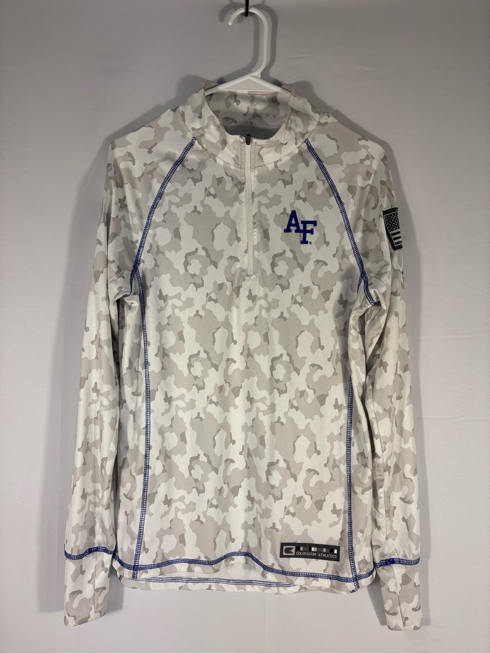 Colosseum Air Force Academy AF Camo Quarter Zip Pullover Large